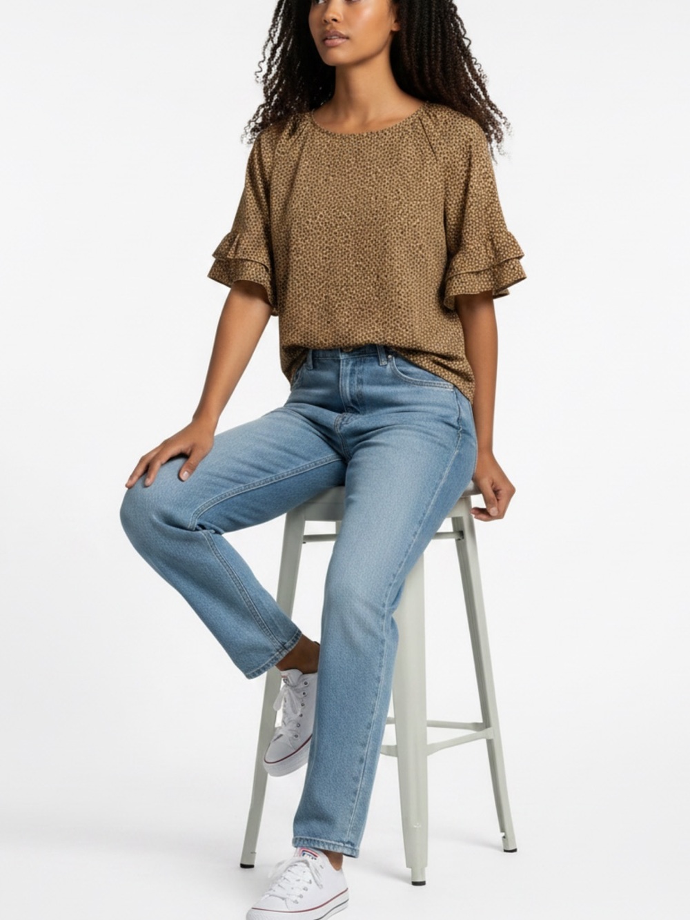 Leopard print blouse